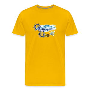 Grüss Gott - Men's Premium T-Shirt - sun yellow