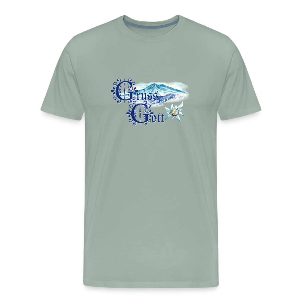 Grüss Gott - Men's Premium T-Shirt - steel green
