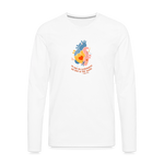 He Heals the Brokenhearted - Men's Premium Long Sleeve T-Shirt - white