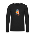 He Heals the Brokenhearted - Men's Premium Long Sleeve T-Shirt - black