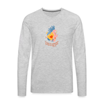He Heals the Brokenhearted - Men's Premium Long Sleeve T-Shirt - heather gray