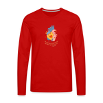 He Heals the Brokenhearted - Men's Premium Long Sleeve T-Shirt - red
