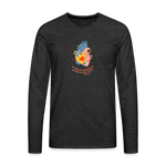 He Heals the Brokenhearted - Men's Premium Long Sleeve T-Shirt - charcoal grey