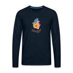 He Heals the Brokenhearted - Men's Premium Long Sleeve T-Shirt - deep navy