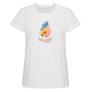 He Heals the Brokenhearted - Women's Relaxed Fit T-Shirt - white