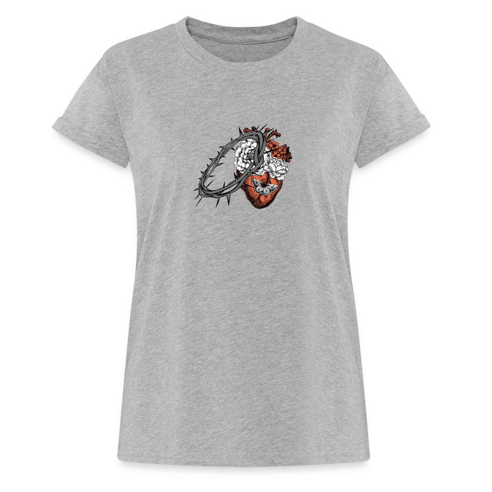 Heart for the Savior - Women's Relaxed Fit T-Shirt - heather gray