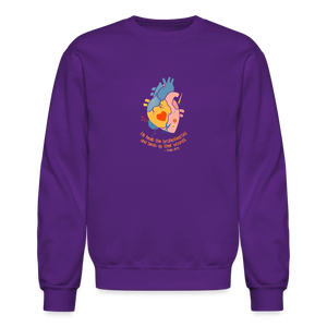 He Heals the Brokenhearted - Crewneck Sweatshirt - purple