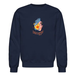 He Heals the Brokenhearted - Crewneck Sweatshirt - navy