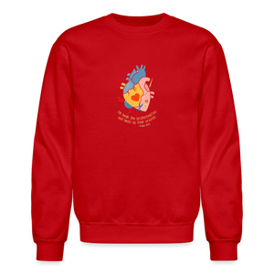 He Heals the Brokenhearted - Crewneck Sweatshirt - red