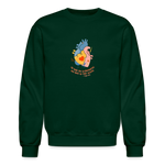 He Heals the Brokenhearted - Crewneck Sweatshirt - forest green