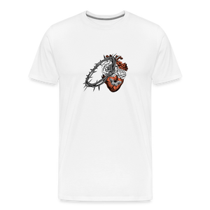 Heart for the Savior - Unisex Premium T-Shirt - white