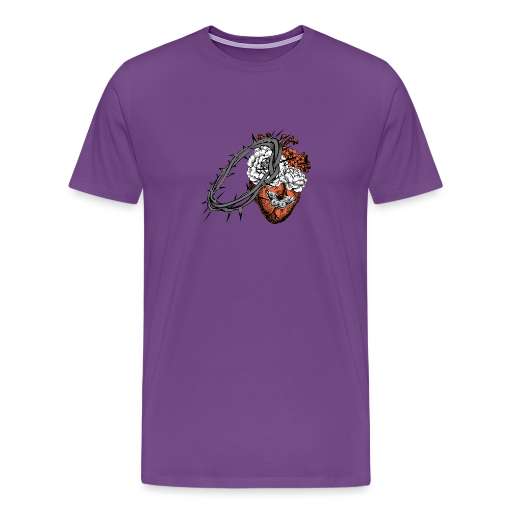 Heart for the Savior - Unisex Premium T-Shirt - purple