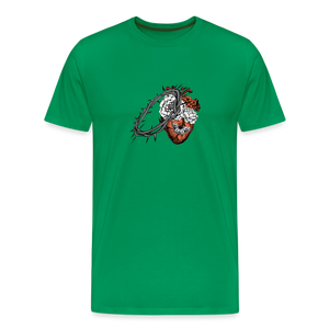 Heart for the Savior - Unisex Premium T-Shirt - kelly green
