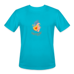 He Heals the Brokenhearted - Men’s Moisture Wicking Performance T-Shirt - turquoise