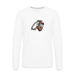 Heart for the Savior - Men's Premium Long Sleeve T-Shirt - white