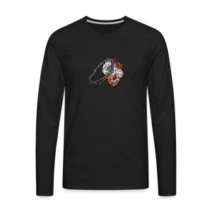 Heart for the Savior - Men's Premium Long Sleeve T-Shirt - black