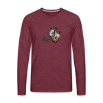 Heart for the Savior - Men's Premium Long Sleeve T-Shirt - heather burgundy