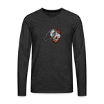 Heart for the Savior - Men's Premium Long Sleeve T-Shirt - charcoal grey