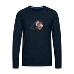Heart for the Savior - Men's Premium Long Sleeve T-Shirt - deep navy