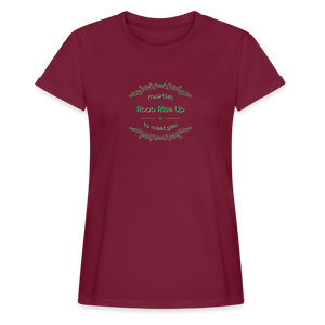 May the Road Rise Up to Meet You - Women's Relaxed Fit T-Shirt - burgundy