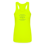 May the Road Rise Up to Meet You - Women’s Performance Racerback Tank Top - neon yellow