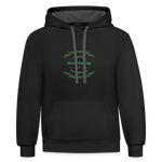 May the Road Rise Up to Meet You - Unisex Contrast Hoodie - black/asphalt