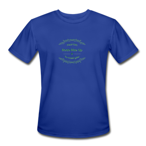 May the Road Rise Up to Meet You - Men’s Moisture Wicking Performance T-Shirt - royal blue