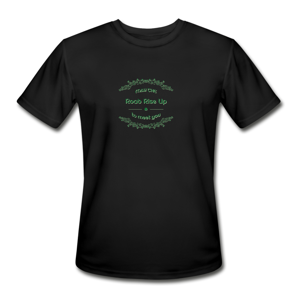 May the Road Rise Up to Meet You - Men’s Moisture Wicking Performance T-Shirt - black