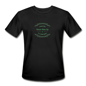 May the Road Rise Up to Meet You - Men’s Moisture Wicking Performance T-Shirt - black