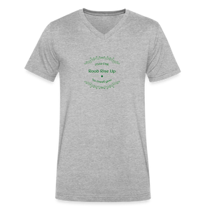 May the Road Rise Up to Meet You - Men's V-Neck T-Shirt - heather gray