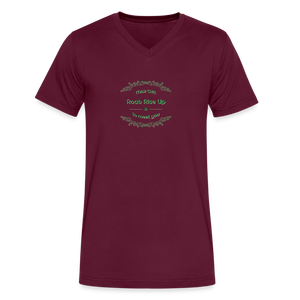 May the Road Rise Up to Meet You - Men's V-Neck T-Shirt - maroon