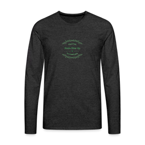 May the Road Rise Up to Meet You - Men's Premium Long Sleeve T-Shirt - charcoal grey