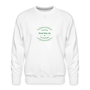 May the Road Rise Up to Meet You - Men’s Premium Sweatshirt - white
