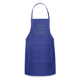 May the Road Rise Up to Meet You - Adjustable Apron - royal blue
