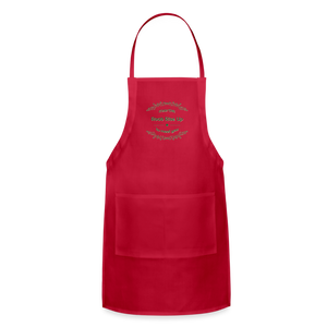 May the Road Rise Up to Meet You - Adjustable Apron - red