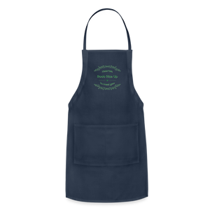 May the Road Rise Up to Meet You - Adjustable Apron - navy