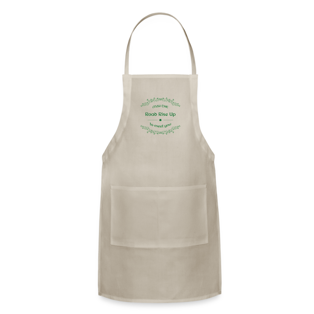 May the Road Rise Up to Meet You - Adjustable Apron - natural