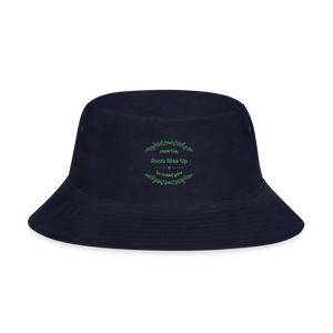 May the Road Rise Up to Meet You - Bucket Hat - navy
