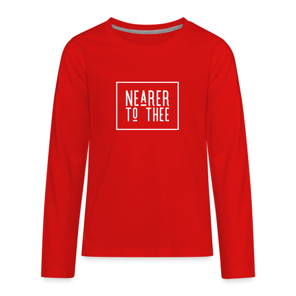 Nearer to Thee - Kids' Premium Long Sleeve T-Shirt - red