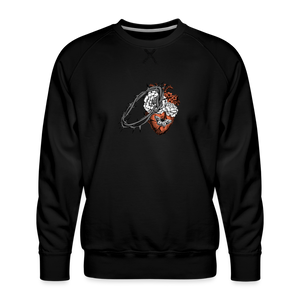 Heart for the Savior - Men’s Premium Sweatshirt - black