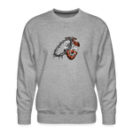 Heart for the Savior - Men’s Premium Sweatshirt - heather grey
