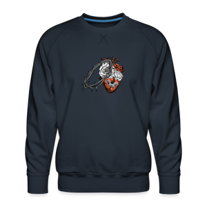 Heart for the Savior - Men’s Premium Sweatshirt - navy