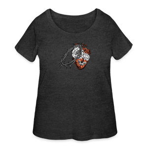 Heart for the Savior - Women’s Curvy T-Shirt - deep heather