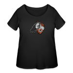 Heart for the Savior - Women’s Curvy T-Shirt - black