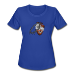 Heart for the Savior - Women's Moisture Wicking Performance T-Shirt - royal blue