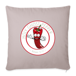 Holy Ghost Pepper - Throw Pillow Cover - light taupe