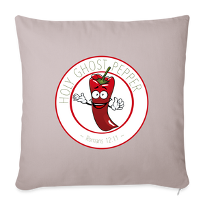 Holy Ghost Pepper - Throw Pillow Cover - light taupe