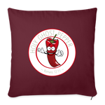 Holy Ghost Pepper - Throw Pillow Cover - burgundy