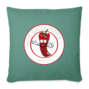 Holy Ghost Pepper - Throw Pillow Cover - cypress green