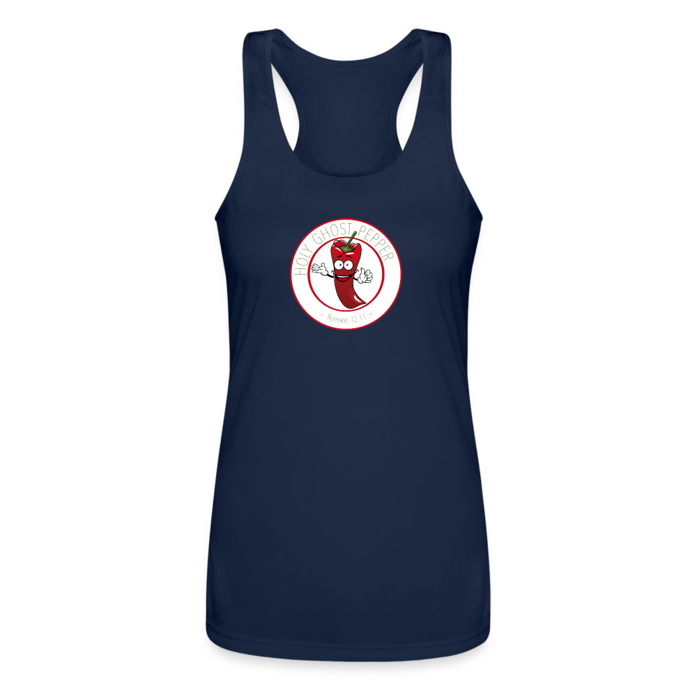 Holy Ghost Pepper - Women’s Performance Racerback Tank Top - navy